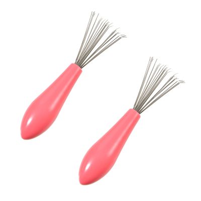 ☜┇✥ 1PCS Wooden Comb Cleaner Delicate Cleaning Removable Hair Brush Comb Cleaner Tool Handle Embeded Tool