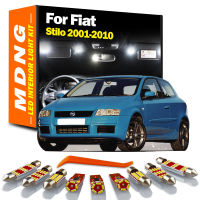 MDNG 14ชิ้นอุปกรณ์เสริมสำหรับ Fiat Stilo 2001 2002 2003 2004 2005 2006 2007 2008 2009 2010รถ LED ภายในอ่านลำต้นแสงชุด