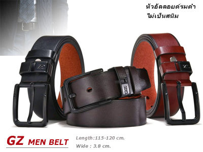 เข็มขัด เข็มขัดหนังผู้ชาย 🔷หัวอัลลอยด์ไม่เป็นสนิม เอว30-46 🅰 GZ-BELT 🅰 พร้อมส่งทันที✅