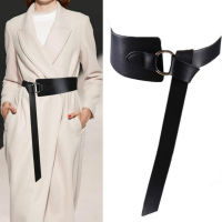 New Black Wide Corset Leather Belt Female Tie Obi Waistband Thin Brown Bow Leisure Belts for Women Wedding Dress Waistband Lady