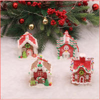 Creative Tabletop Ornaments Soft Clay Christmas Houses Christmas Decoration Supplies Tabletop Decorations Soft Clay Houses