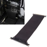 ⊕℗ 20cm/25cm PCI Express PCIe3.0 16X to 16X Flexible Cable Adapter 90 Degree Angle Riser Card Extender Riser Cable C26