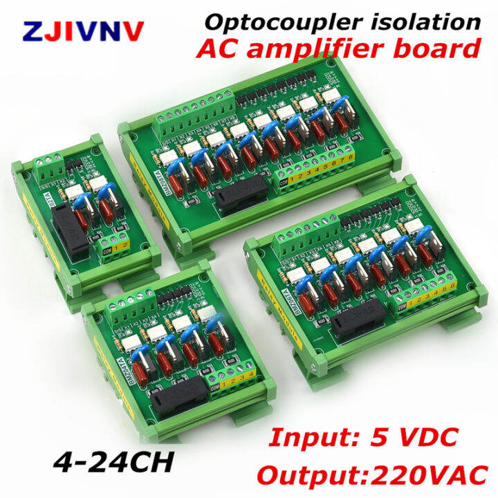 4-24 Channels Optocoupler isolated IO single chip microcomputer PLC AC ...