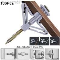 ✆▦☾  100pcs Expansion Tube Drywall Anchor Kit with Screws Fastener Self Drilling Wall Home Pierced Special Nylon Plastic Gypsum Board