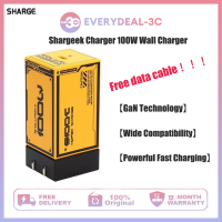 SHARGExMECHREVO เครื่องชาร์จอุปกรณ์ชาร์จโทรศัพท์ในรถยนต์100W Typec ที่ชาร์จ GAN