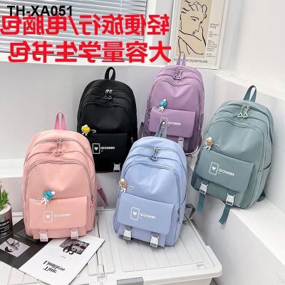 large capacity of primary and high school bag men women college students durable waterproof nylon travel backpack laptop