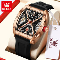 OLEVS 6662 Fashion Trend Business Casual Automatic Mechanical Watch Skeleton (เปิดตัวล่าสุดในเดือนกันยายน2022) นาฬิกาผู้ชาย [ฟรีของขวัญดั้งเดิม]