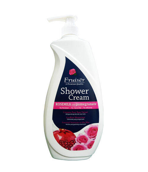 Fruiser Moisturising Shower Cream 1L Rosemilk Lazada