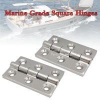 2pcs Marine Grade Square Hinges Strap Door Hinge 50x75 Mm Marine Deck Boat Truck Easy To Install 304 Stainless Steel Accessories