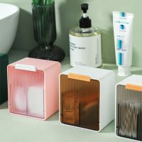 Independently Designed Wall Mounted Cotton Swab Storage Box, Perforated Free Bathroom, Toilet