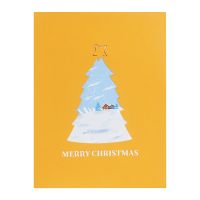 New Creative 3d Card PopUp Christmas Card Christmas Train Handcrafted 3D Popup Greeting Cards For Christmas Christmas Glitter
