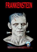 หัว ผีดิบ แฟลงเกนสไตน์ Frankenstein Franken Head Bust 1/1 สเกล ไวนิล ฟิกเกอร์ โมเดล Vinyl Figure model Kit