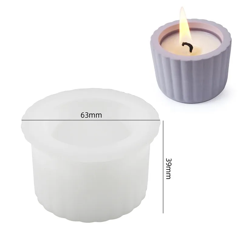 DIY Handmade Gypsum Form Aroma Cup Mold Mongolia Cup Gypsum Form For  Candles Cup Mold Silicone Mold for Cement Jewelry Box Mold