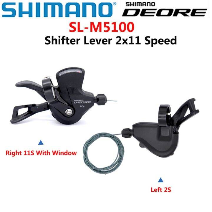 Shimano Deore M5100 Shift Lever Bike Derailleurs 2X11 Peed SLM5100