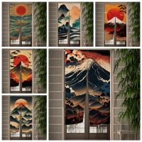 【HOT】✹❐❖ Landscape Door Curtain Mount Ink Painting Partition Doorway Drape Entrance Hanging Half-Curtain