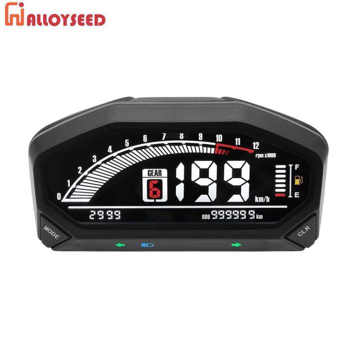 Motorcycle Speedometer 12000 RPM Smart RPM Gauge Waterproof Electronic
