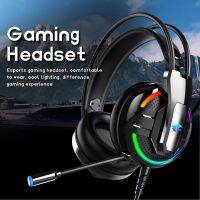 A18เฮดโฟนแบบมีสาย Headset Gaming Stereo USB อเนกประสงค์ขนาด3.5มม. สำหรับคอมพิวเตอร์ลดเสียงรบกวนคุณภาพสูง