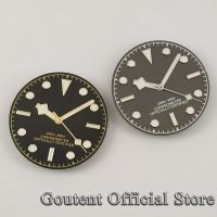 Goutent 29mm Black/Gray Watch Dial Hand Green Lume Fit NH35 NH36 ETA2824 2836 PT5000 DG2813 3804 Miyota 8205 8215 821A movement