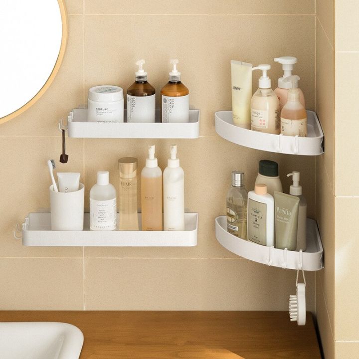 Corner Shower Shelf Bathroom Shampoo Holder Storage Rack Organizer Wall  Mounted Bathroom Accessories