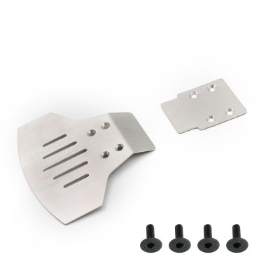 Stainless Steel Front and Rear Chassis Armor Protector for Traxxas Slash 2WD 1/10 RC Car Upgrades Parts