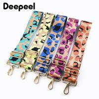 Deepeel 5cm Wide Colorful Leopard Bags Strap Band 80~130cm Adjustable Shoulder Crossbody Womens HanBags Replace Bag Accessories