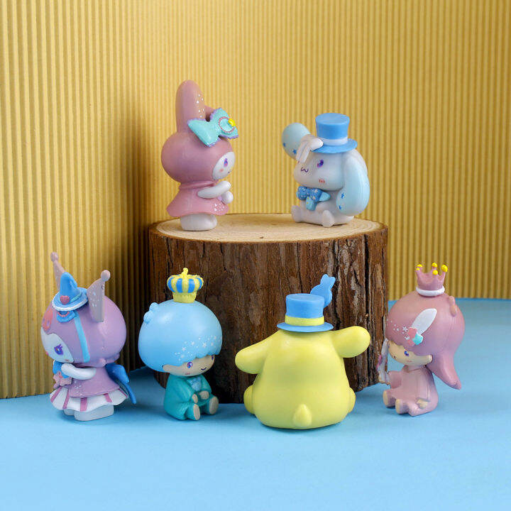 6ชิ้น-เซ็ต-sanrio-melody-kuromi-อบเชยเครื่องประดับทำด้วยมือตกแต่งหน้าเค้ก-hiasan-mobil