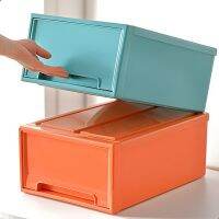 fyjhLarge Closet Storage Drawer Box Plastic Drawer for Clothes Stackable Wardrobe Sundries Organizer Household Cabinet Storage Box