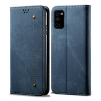 Samsung Galaxy M51 Case, RUILEAN Retro Denim Leather Flip Wallet Stand Casing Cover for Samsung Galaxy M51