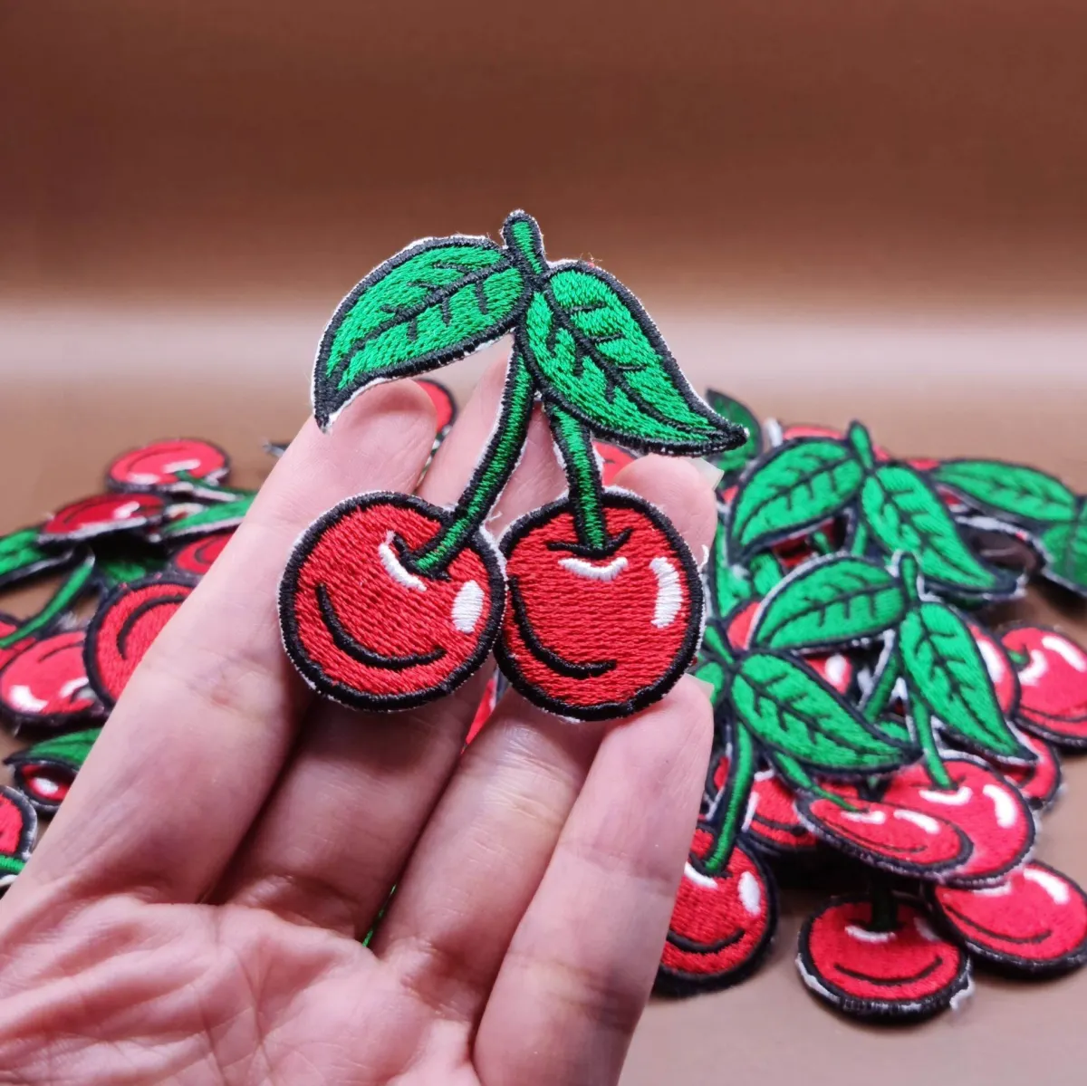 Ảnh Thực Tế 100%) Sticker Ủi Hình Trái Cherry Siêu Đáng Yêu Ms75256 |  Lazada.Vn