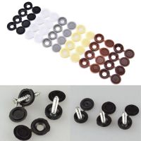 Wholeslae 10pcs/lot Car White Hinged Cover Cap Number Plate Fitting Fixing Self Tapping Screw For License Plate