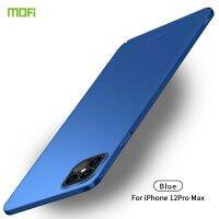 สำหรับ iPhone 12 Pro Max MOFI ฝ้า PC เคสแข็งบางเฉียบ (สีดำ)(A Plus Mall)