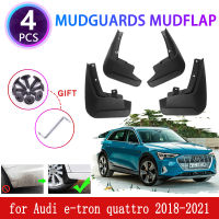 4PCS สำหรับ Audi E-Tron Quattro 2018 2019 2020 2021 Mudguards Mudflaps Fender Mud Flap Splash Mud Guards ป้องกันรถอุปกรณ์เสริม