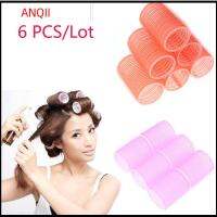 ANQII 6 Pcs Random Color ลดกระหน่ำ ขนาดเต็ม มืออาชีพ ซาลอน ที่ม้วนผม ลูกกลิ้งผม จับเอง