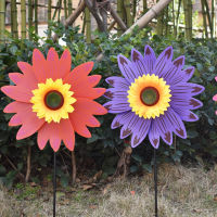 Large Sunflower Windmill Wind Sculptures Colourful Wind Spinner Garden Ornaments Outdoor Garden Party Outdoor Yard Decor