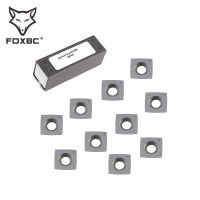 FOXBC เม็ดมีดคาร์ไบด์รัศมี 15 มม. สําหรับหัวตัด Byrd Shelix 15x15x2.5mm ไม้กลึง เครื่องมือ สําหรับ Dewalt DW735 DW735X 10pcs