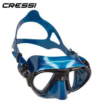 [COD] Cressi Ultra Low Volume Diving Tempered Glass 2 Window Integrated Frame Silicone for Adults
