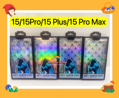 แท้💯% iPhone 15/15 Pro/15 Plus/15 Pro Max/14/14 Pro/14 Plus/14 Pro Max Case KingKong เคสกันกระแทกเคสใส ขอบนิ่มหลังแข็ง