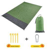 【cw】 Portable Folding Camping Mat Waterproof Pocket Beach Blanket