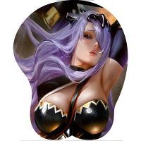 Anime Sexy Mouse Pad ilicone 3D Breast Mouse Pad Silicone Wrist Rest Anime Mousepad Chest Mouse Hand PC Office Comic Mouse Pads