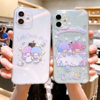 เคสเคสโทรศัพท์มือถือรูปดาวลายการ์ตูน Gemini Little Twins สำหรับ iPhone 14 Pro Max 14 Plus 13 Pro Max 12 Pro Max 11 Pro Max ฝาหลังโทรศัพท์ซิลิโคนนิ่มกันกระแทกสำหรับ iPhone 13 Mini 12 XR XS Max 7 8บวกเปลือกหลัง