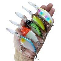 【hot】♀ 5pcs 18g Deep Diving Crank Crankbait Swimbait Tongue Trolling Wobblers Big Fishing Bait Set