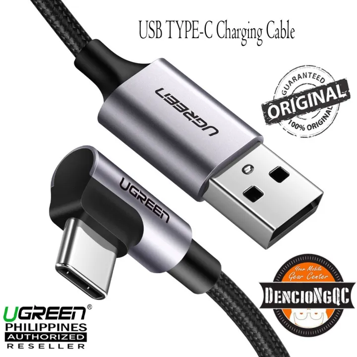 Ugreen Usb C Cable Right Angle 90 Degree Usb A To Type C Fast Charger Lazada Ph