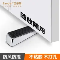 [COD] Zinc alloy mobile door stopper non-slip rubber bottom gear creative windproof child safety anti-collision bumper