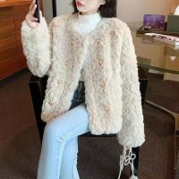 CXSC Store ขนาดเล็ก Xiangfeng Lamb Wool Coat ผู้หญิงสั้นสไตล์2022ฤดูหนาวใหม่สไตล์หลวมขนาดเล็กหนาเสื้อขนสัตว์ผ้าฝ้ายเสื้อผ้า