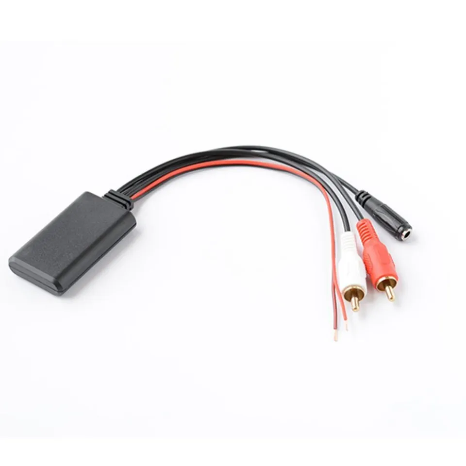 Car 12V Aux Bluetooth 5.0 Adapter Module Music Receiver Car Kit with 2 RCA  Input