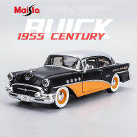 Maisto 1:26 1955 Buick ศตวรรษที่ล้อแม็กรถยนต์รุ่นจำลอง D Iecast โลหะวินเทจยานพาหนะรถรุ่นเก็บเด็กของเล่นของขวัญ