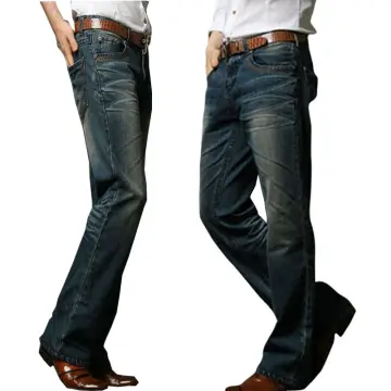Mens Boot Cut Jeans Slightly Flared