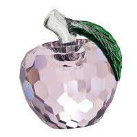 Perfkที่มีสีสันคริสตัสแอปเปิลPaperweight 4ซม.แก้วศิลปะAppleของขวัญวันคริสต์มาสอีฟ