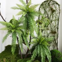 Large Artificial Plants Boston Fern Bunch Persian Leaves Bunch Fake Green Plants Fake Leaves Craft Fake Foliage Home Decor