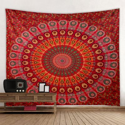 【YF】 Beautiful Mandala Tapestry Wall Hanging Beach TowelHome Decor Tapestries Living Room Bedroom Couch Blanket